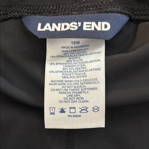 Lands' End Black Swim Skirt - Picture 5 of 6